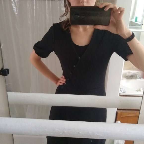 Madewell Cross-Front Button Dress - Picture 6 of 6